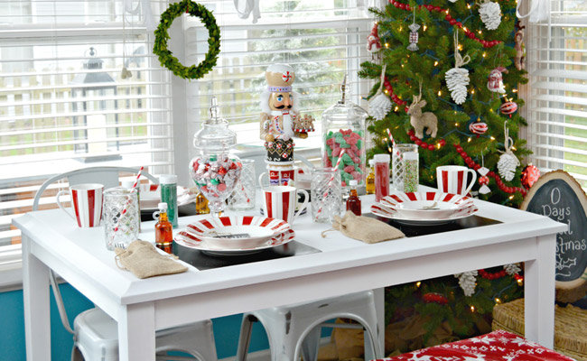 Children's christmas best sale table decorations